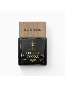 Teck et Tonka Parfum pour Dressing 50 ml | El Nabil Flacon avec Bouchon Diffuseur – RBC Senteurs