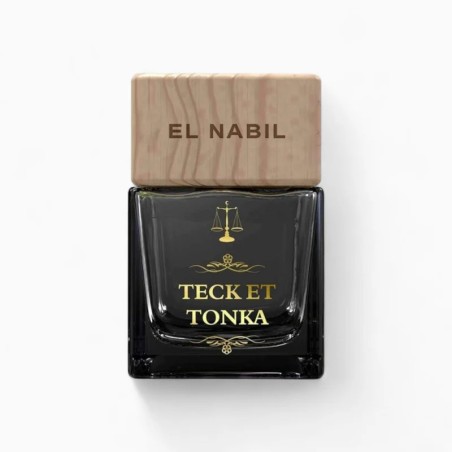Teck et Tonka Parfum pour Dressing 50 ml | El Nabil Flacon avec Bouchon Diffuseur – RBC Senteurs