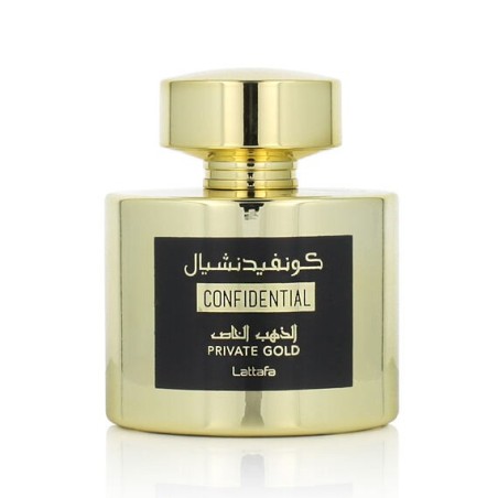 Confidential Private Gold Lattafa Eau de Parfum 100 ml parfum oriental floral ambré homme femme