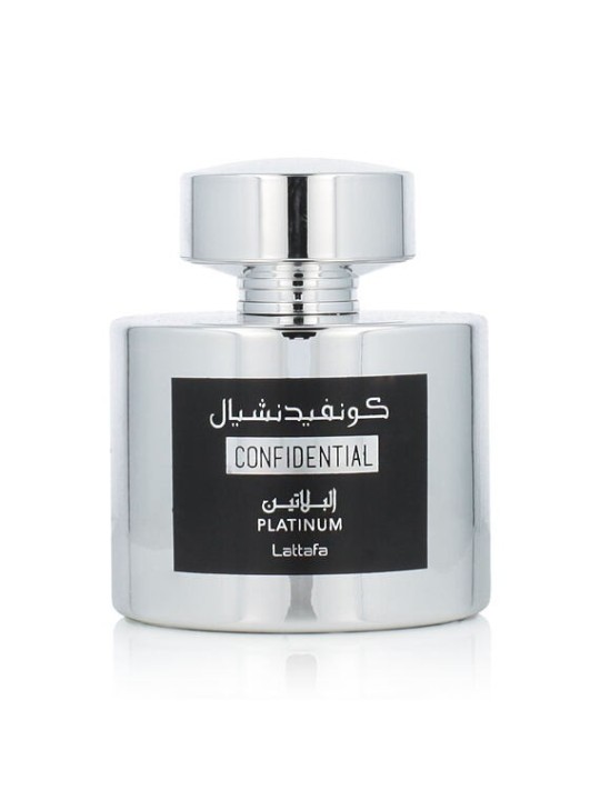 Confidential Platinum Lattafa Eau de Parfum 100 ml parfum oriental boisé épicé homme femme