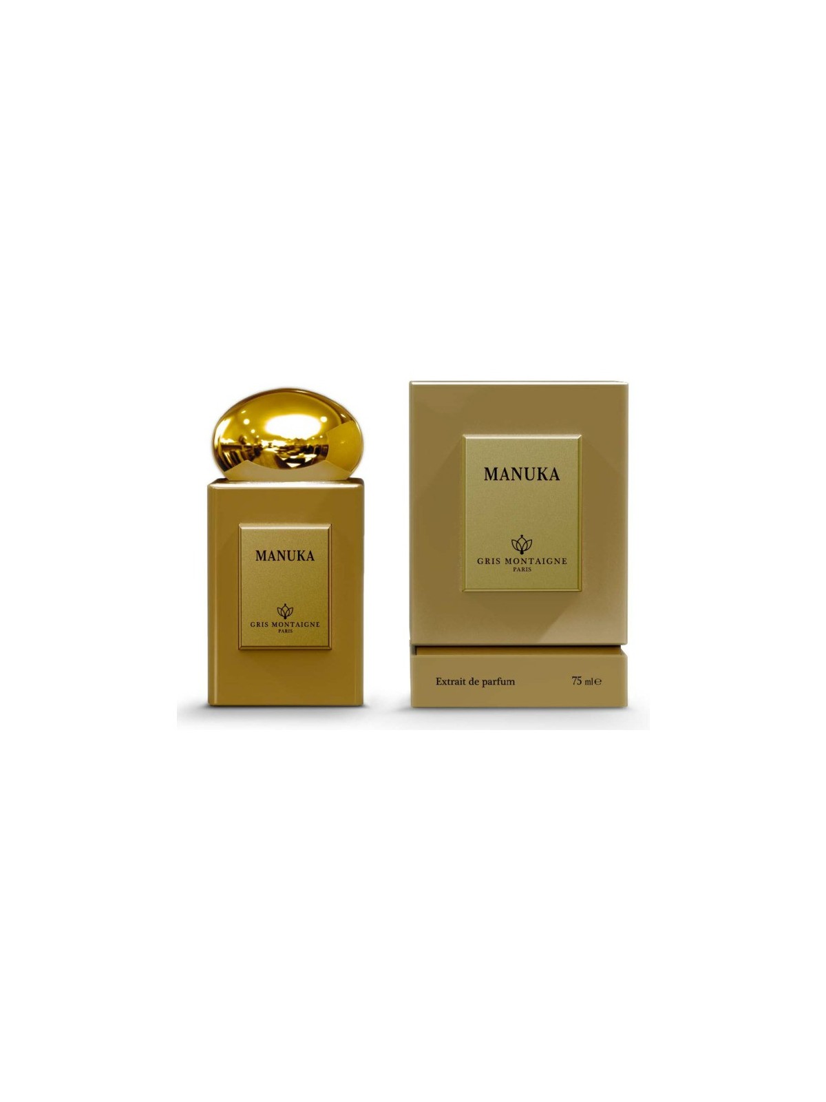 Manuka – Extrait de Parfum Gris Montaigne 75 ML – Parfum Mixte Miel & Ambre