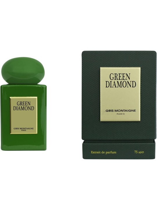 Green Diamond – Extrait de Parfum Gris Montaigne 75 ML – Parfum Mixte Frais & Boisé