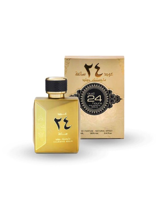 Oud 24 Hours Majestic Gold – 100ml – Lattafa – Ard al zaafaran senteur Emporio Armani Stronger With You Leather Giorgio Armani