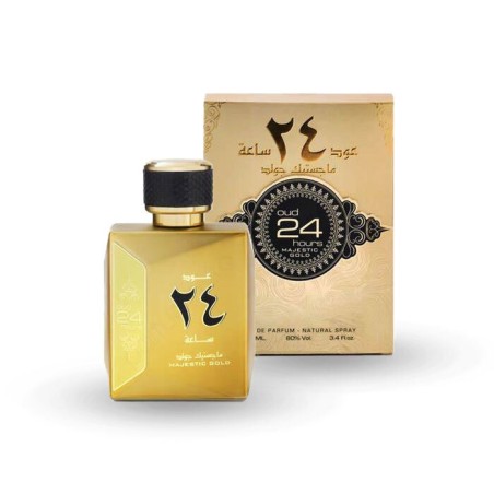Oud 24 Hours Majestic Gold – 100ml – Lattafa – Ard al zaafaran senteur Emporio Armani Stronger With You Leather Giorgio Armani
