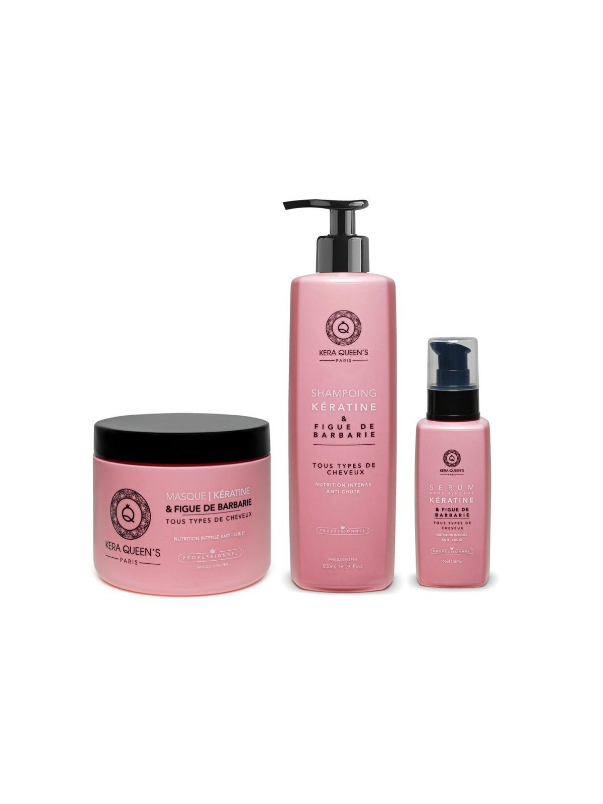 Trio Gamme Kératine & Figue de barbarie KERA QUEEN’S
