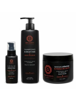 GAMME KÉRATINE & HUILE DE RICIN : SOINS POUR CHEVEUX SECS ET ABÎMÉS – KERA QUEEN’S