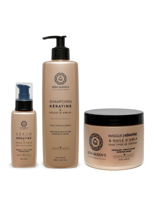 GAMME KÉRATINE & HUILE D’AMLA : SOINS POUR TOUS TYPES DE CHEVEUX – KERA QUEEN’S