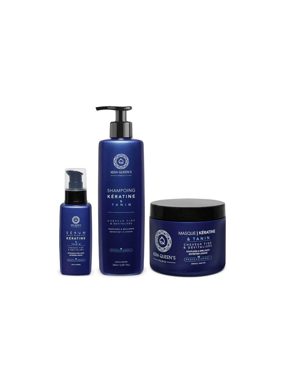 GAMME KÉRATINE & TANIN : SOINS POUR CHEVEUX FINS ET DÉVITALISÉS – KERA QUEEN’S