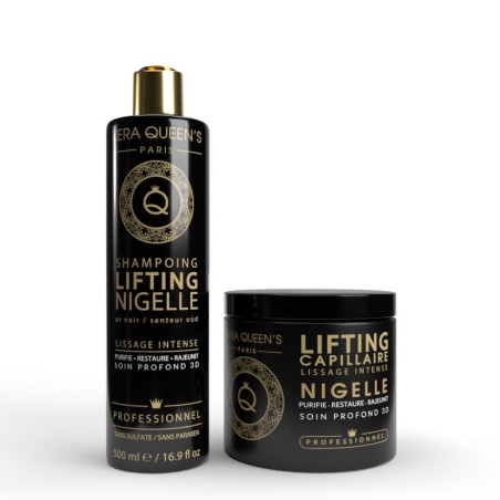 GAMME DUO LIFTING NIGELLE – SHAMPOING + SOIN – 500ML – KERA QUEEN’S