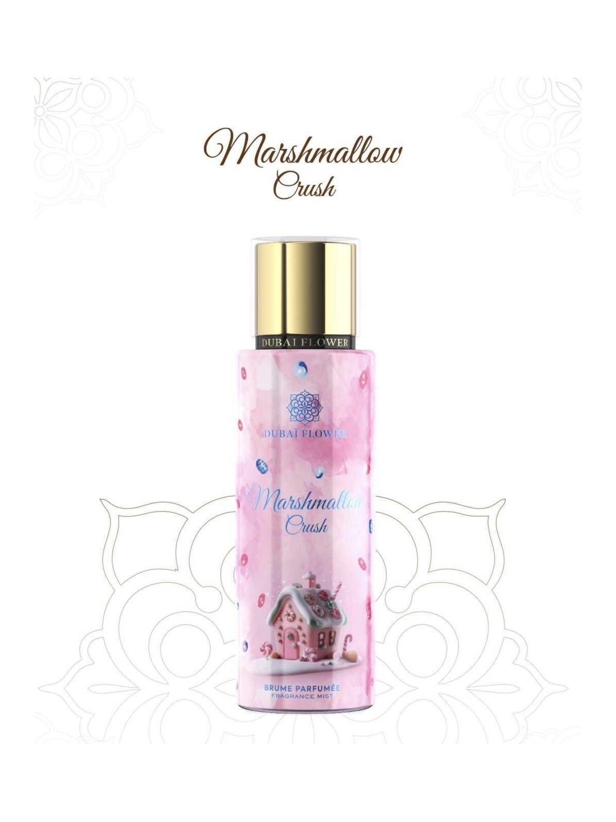 Brume Marshmallow Crush Dubai Flower 250ml parfum corps et cheveux