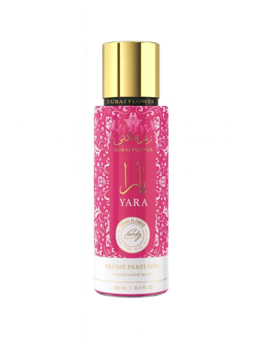 Brume Yara Candy Dubai Flower 250ml parfum corps et cheveux