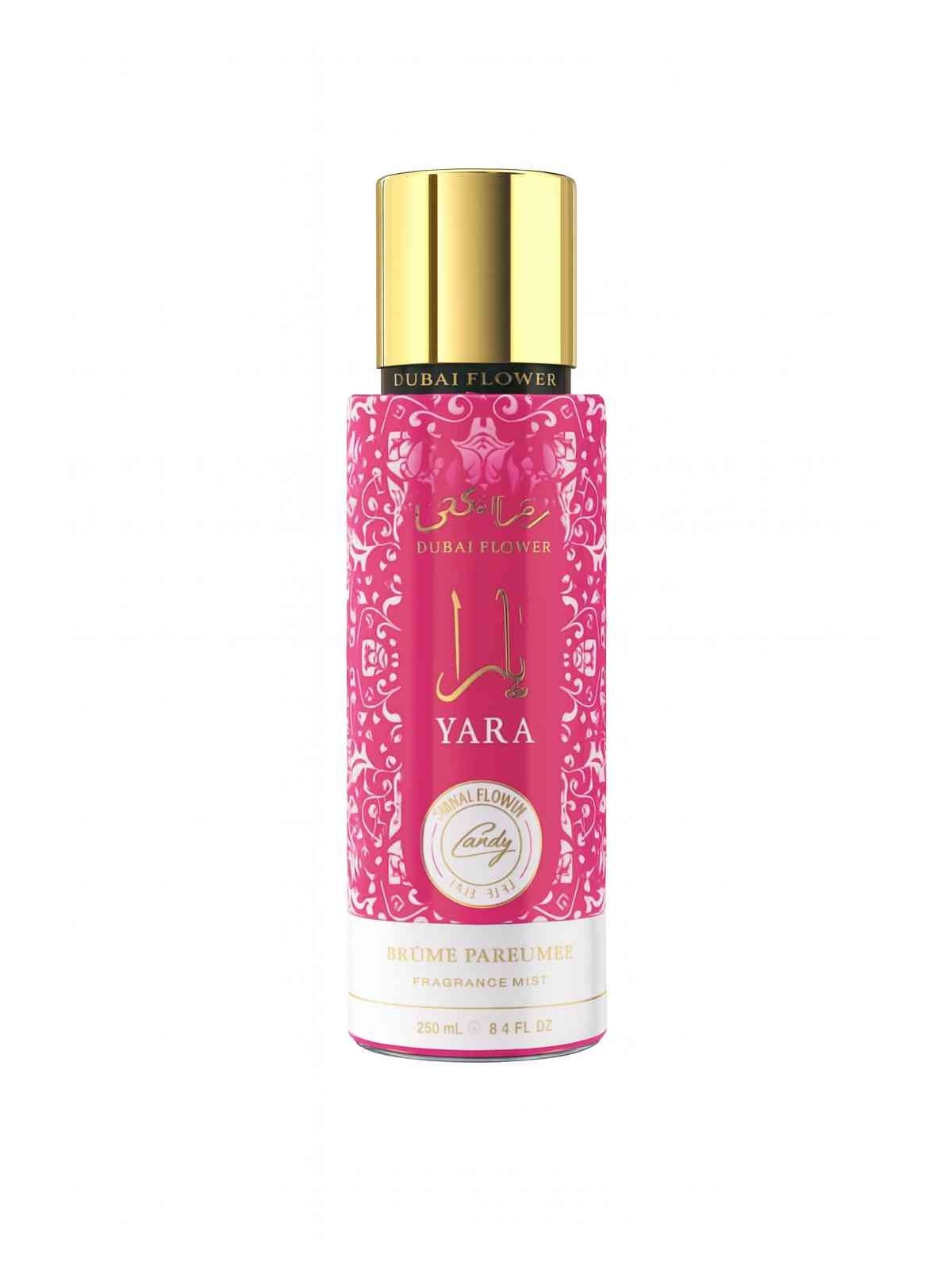 Brume Yara Candy Dubai Flower 250ml parfum corps et cheveux