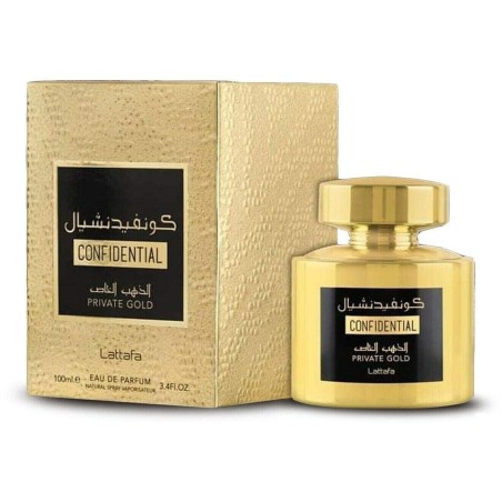 Confidential Private Gold Lattafa 100 ml eau de parfum mixte inspiré Kirke Tiziana Terenzi