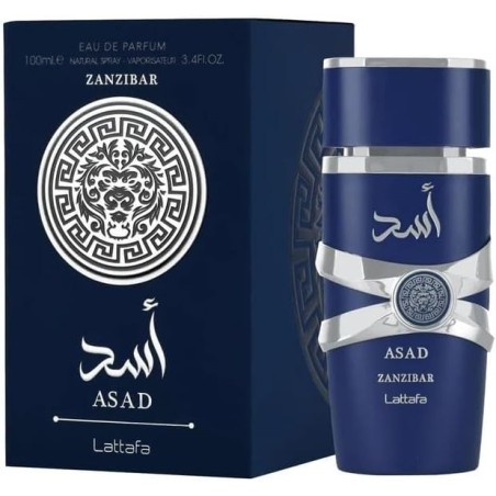Asad Zanzibar Lattafa 100 ml eau de parfum homme épicé et boisé