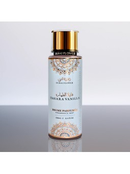Brume Tahara Vanilla Dubai Flower 250 ml parfum corps et cheveux musqué et vanillé