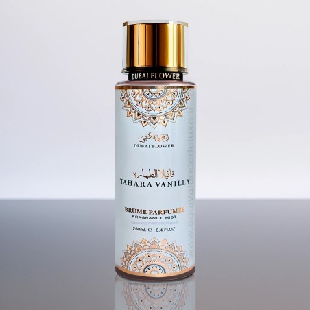 Brume Tahara Vanilla Dubai Flower 250 ml parfum corps et cheveux musqué et vanillé