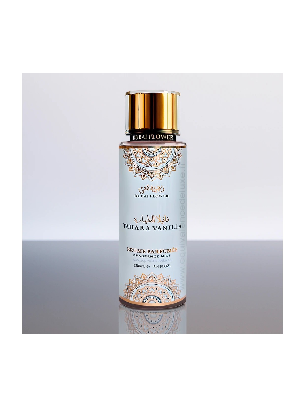 Brume Tahara Vanilla Dubai Flower 250 ml parfum corps et cheveux musqué et vanillé