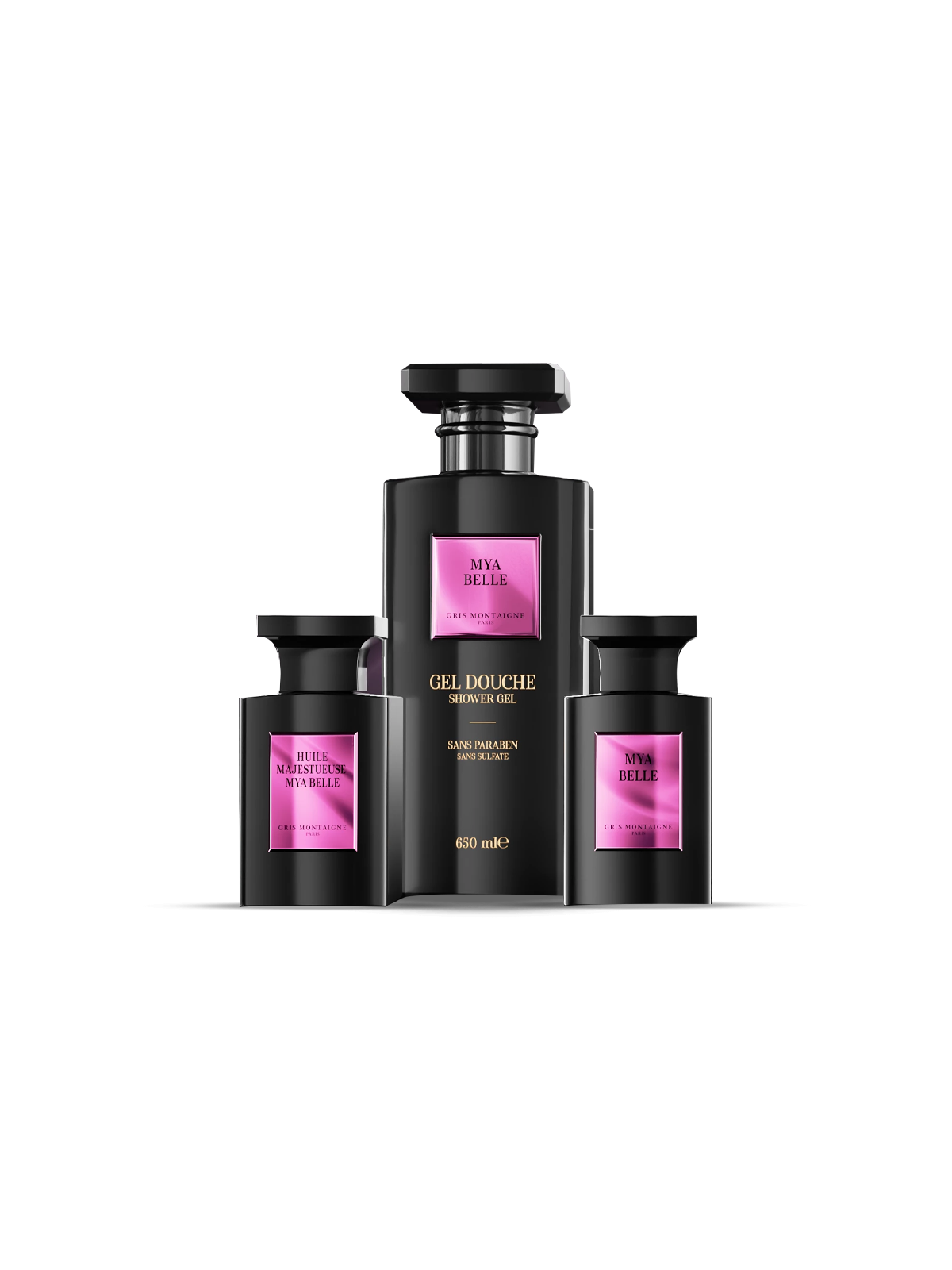 Coffret Mya Belle Gris Montaigne Paris eau de parfum femme floral raffiné