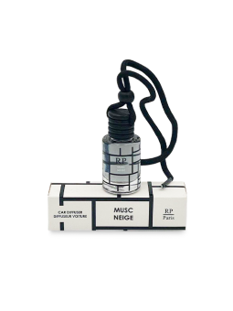 Musc Neige diffuseur voiture RP Paris parfum d’ambiance auto musqué frais