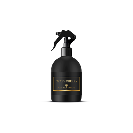 Spray Textile Crazy Cherry 250 ml Gris Montaigne Paris brume parfumée fruitée linge maison