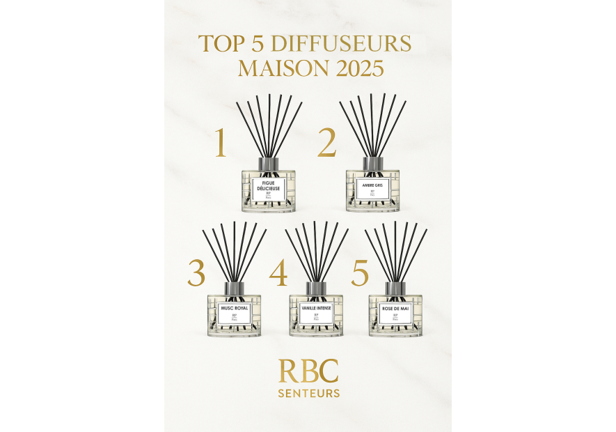 Top 5 diffuseurs maison 2025 | RBC Senteurs